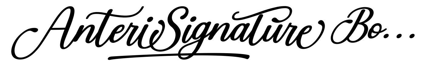 Anteri Signature Bold Italic